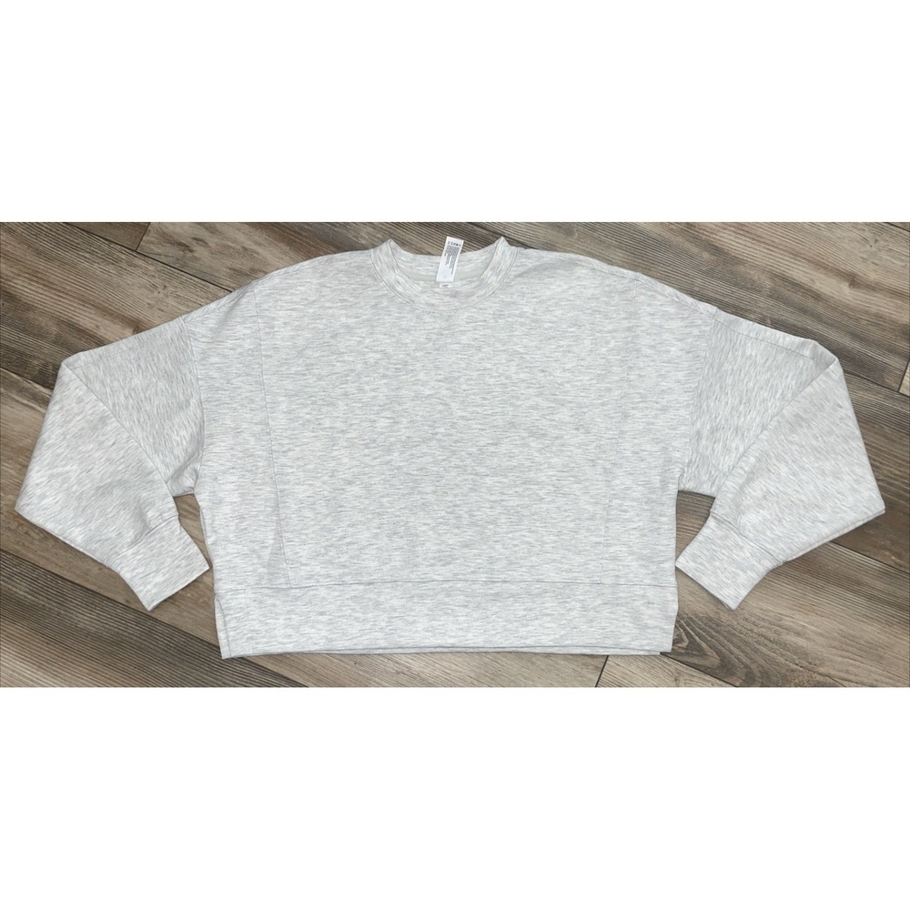 Yogalicious Women's Cropped Long Sleeve Scuba‎ Zuri Yoga Workout Top Size XS